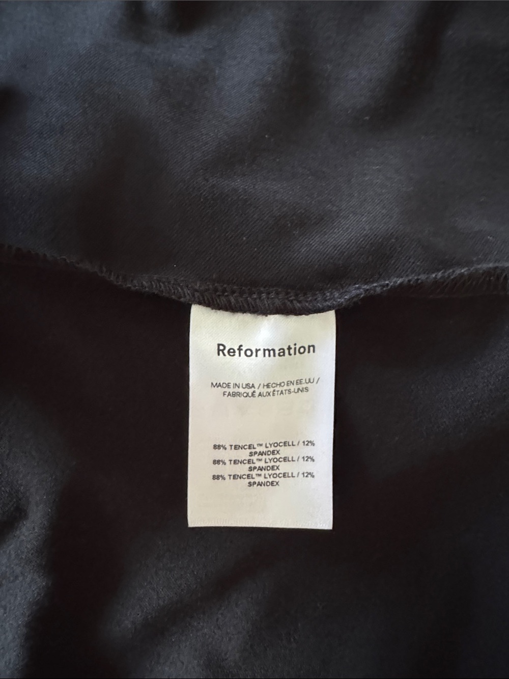 Reformation Black Scoop-Neck Midi Dress - Picture 7 of 8